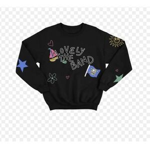 Lovelytheband Black Graphic Crewneck Sweatshirt The Thread Shop Small Indie Pop